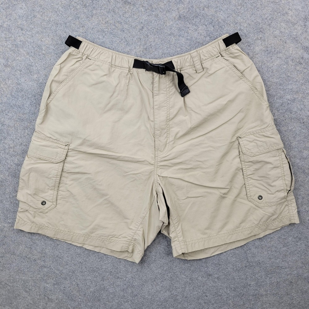 REI Shorts Mens Large UPF 50 Nylon Cargo Elastic Waist‎ 9 Inseam Hiking Outdoor